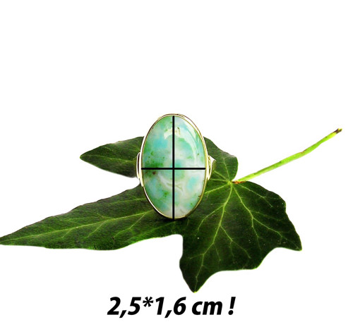 ZLATÝ prsten Gem SILICIA - Peru 25*16 ! — foto 3