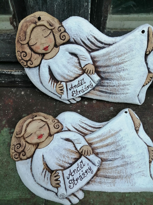 2x Andílek letící , reliéf — foto 2