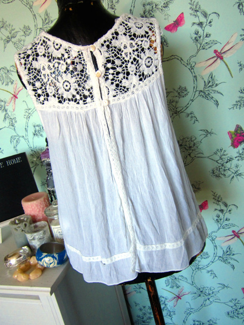 Top boho rustic s krajkou — foto 4