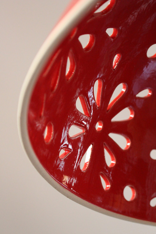 Lustr keramický - REDNESS kytky — foto 5