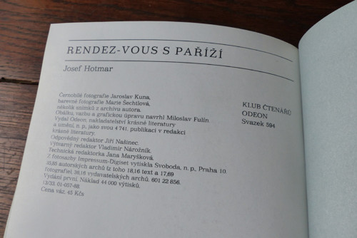 Rendez-vous s Paříží, Josef Hotmar — foto 3