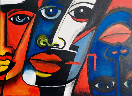 Faces 80x60cm — foto 2