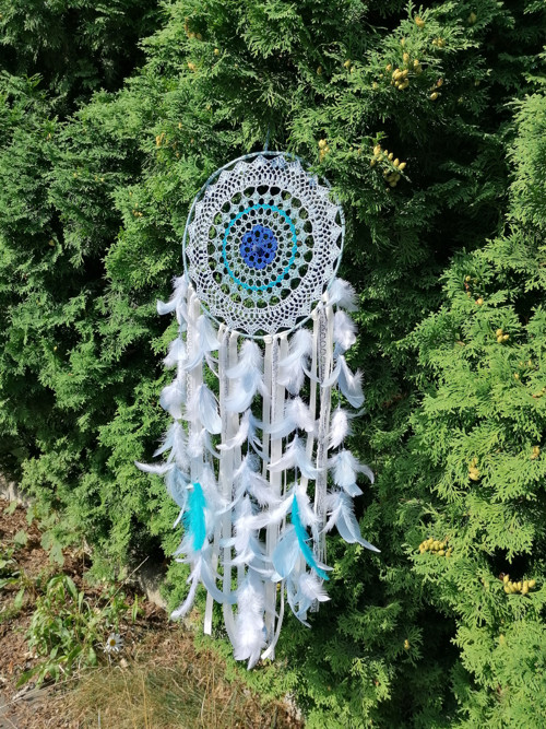 Lapač snů MANDALA VODY kruh průměr 30 cm — foto 4