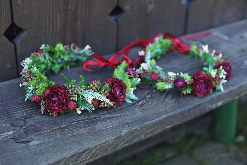 Boho lesní vínový — foto 2