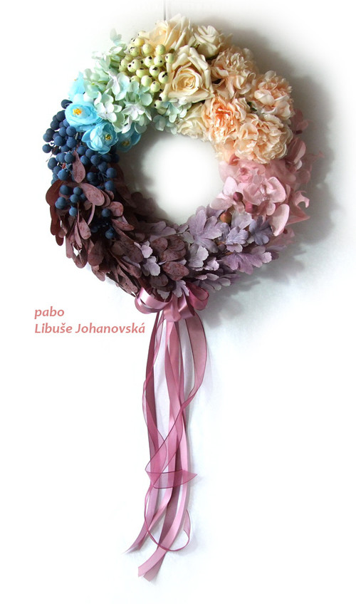 Věnec "Rainbow pastels" (331) — foto 2