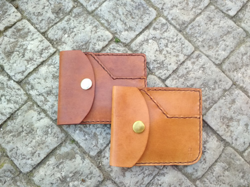 Pánská minimalistická peněženka - kaštanová — foto 4