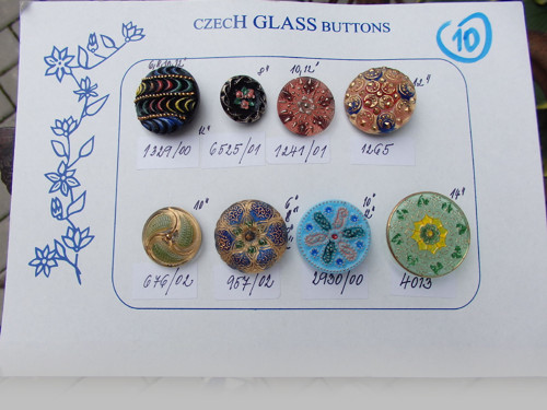 Czech Glass Buttons č.10 — foto 2