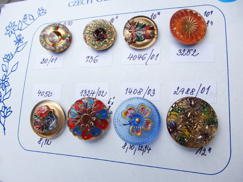 Czech Glass Buttons č.8 — foto 2