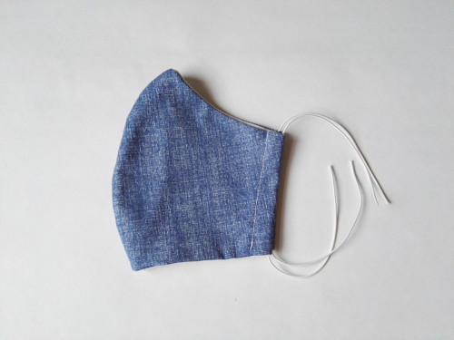 Rouška JEANS modrá — foto 2