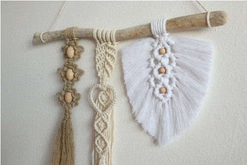 Romantic - závěsná dekorace, macramé — foto 3