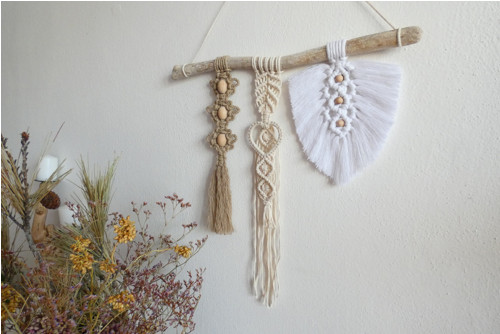 Romantic - závěsná dekorace, macramé — foto 2