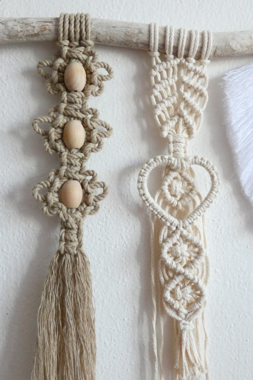 Romantic - závěsná dekorace, macramé — foto 4