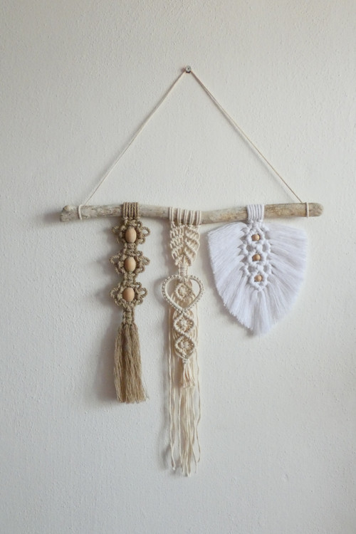 Romantic - závěsná dekorace, macramé — foto 5