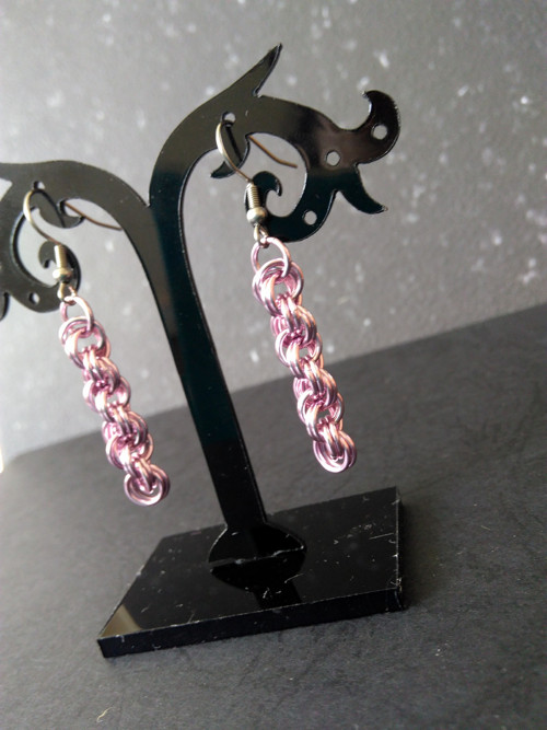 Náušnice DNA pink — foto 2