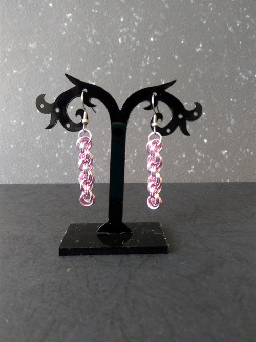 Náušnice DNA pink — foto 4