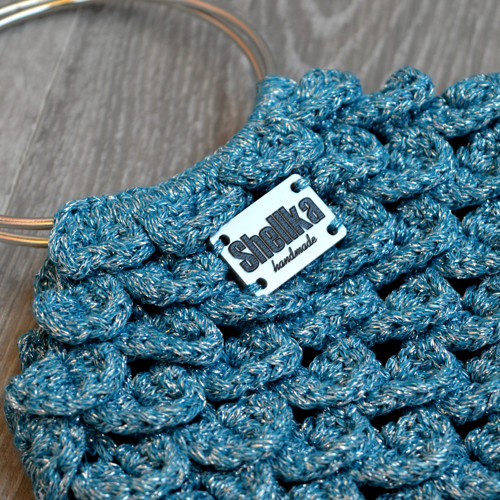 CROCODILE SCALES-háčkovaná kabelka — foto 2
