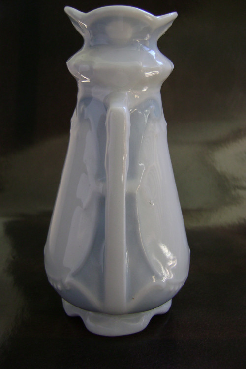 Porcelánová amfora, vázička bílo modrá — foto 3