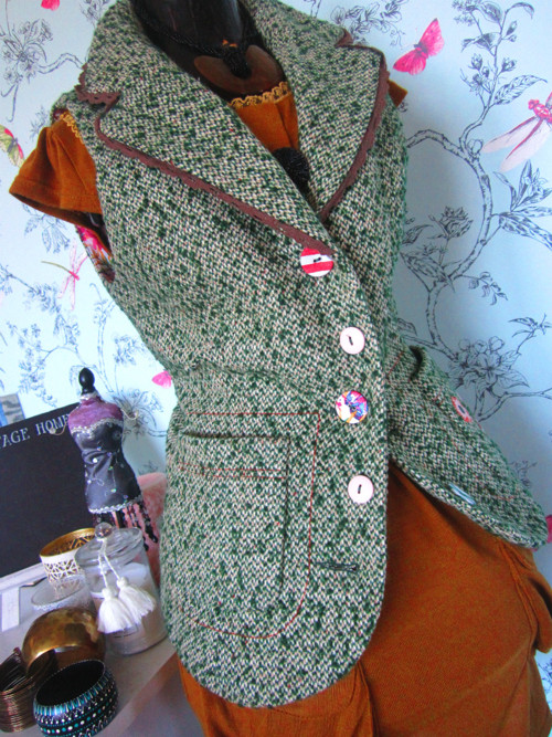 Vesta tvídová anglický dandy — foto 3