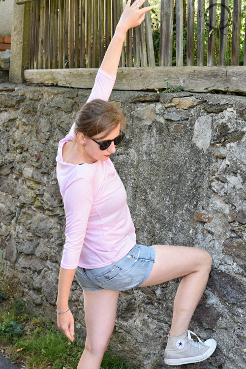 Růžové pocákané..., vel. L — foto 3