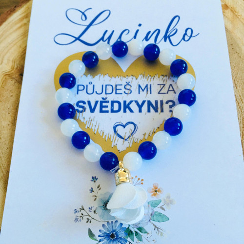 Modrý náramek žádost pro svědkyni — foto 2
