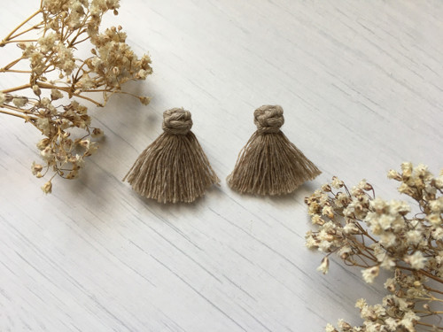 Macramé náušnice puzetové — foto 2