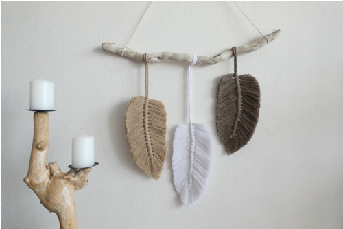 Pírka - závěsná dekorace, macramé — foto 6