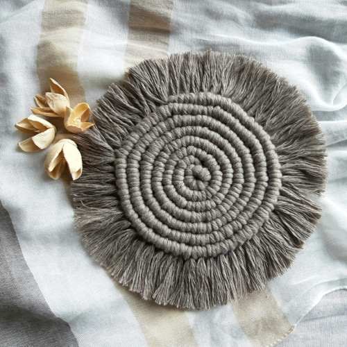 Prostírka/podšálek macramé - kávová — foto 3