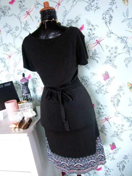 Šaty boho grey s bordurou — foto 5