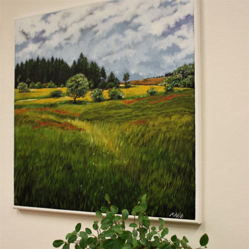 V oblacích ... 60x60 cm — foto 3