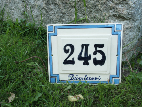 Keramické domovní číslo — foto 2