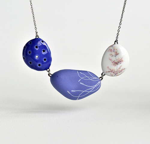 Oblázky porcelánový náhrdelník — foto 2
