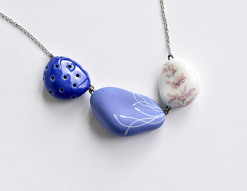 Oblázky porcelánový náhrdelník — foto 3