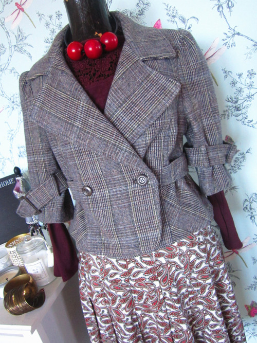 Sáčko chic elegantní, vlněné — foto 2