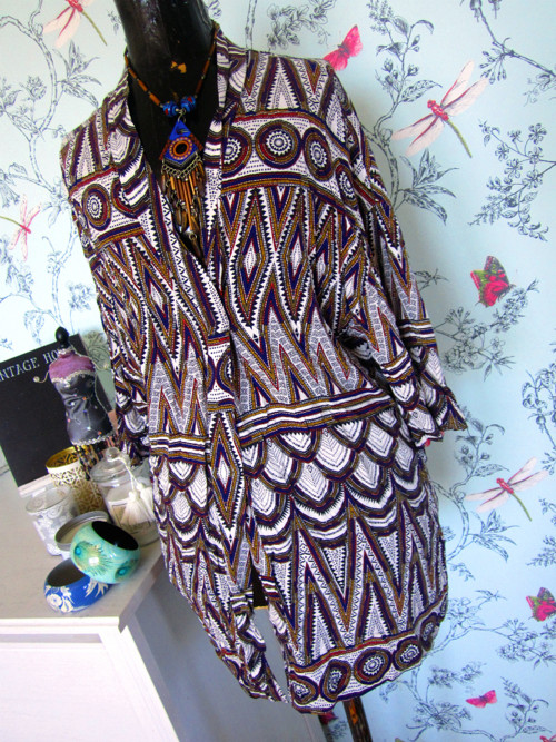 Kardigan vzory etno boho aztécké — foto 3