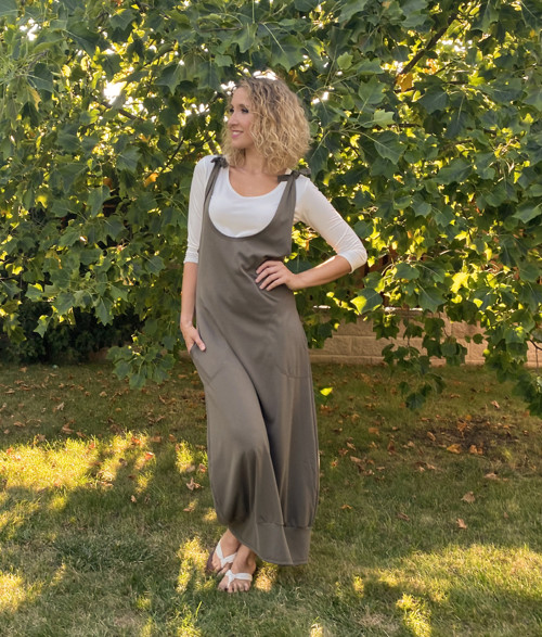 Khaki šatová sukně — foto 2