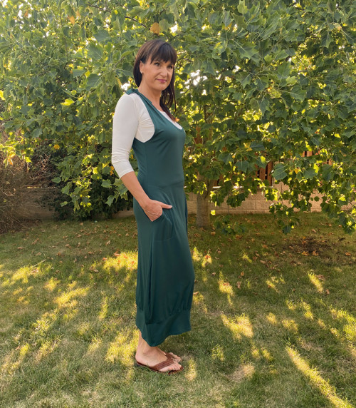 Zelená šatová sukně — foto 2