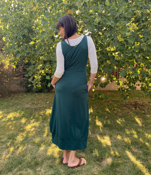 Zelená šatová sukně — foto 3