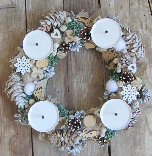 Přírodní adventní svícen — foto 2