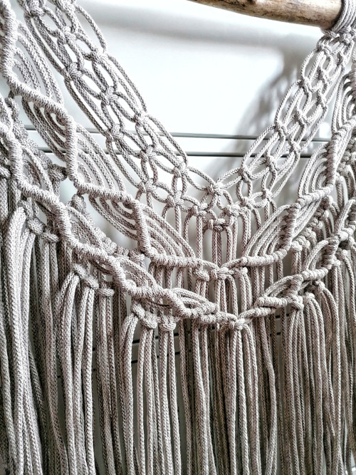 Macrame dekorace v barvě světlé kávy — foto 3