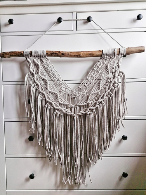Macrame dekorace v barvě světlé kávy — foto 2