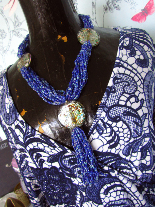 Náhrdelník blue jeans — foto 2