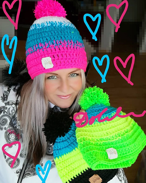 Háčkovaný NEON kulich - SKLADEM — foto 2