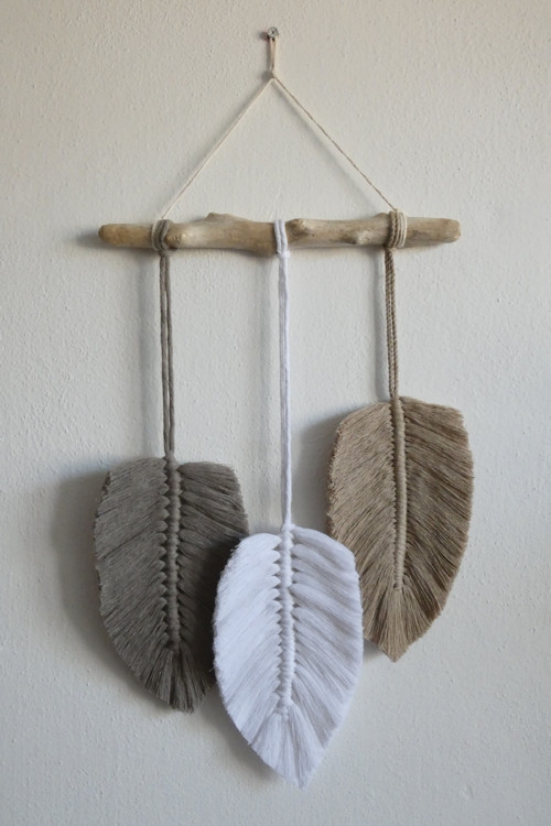 Pírka II. - závěsná dekorace, macramé — foto 4