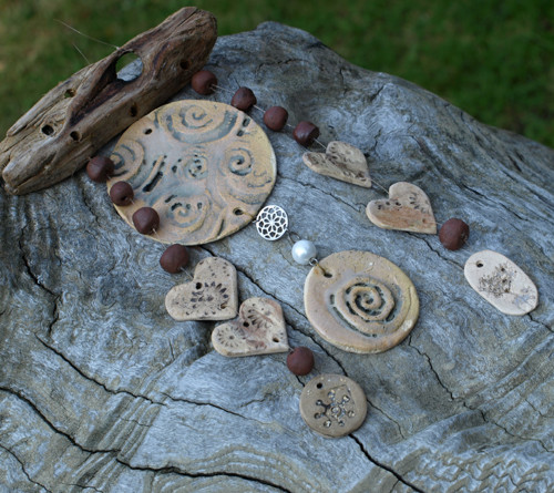 Závěs - driftwood a keramika — foto 3