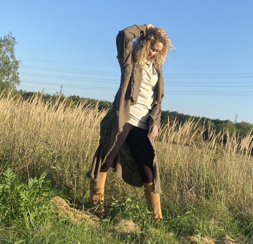 Lněný kabátek - dlouhý — foto 6