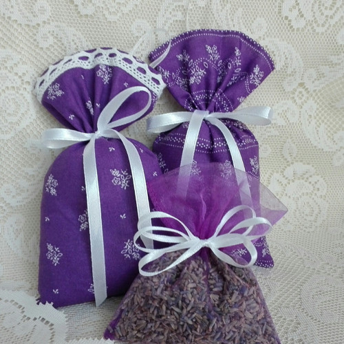 Levandulové sáčky - purpurová sada — foto 2