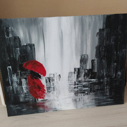 Dívka v dešti — foto 2