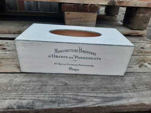 Krabička na kapesníčky - bílá 150 — foto 3