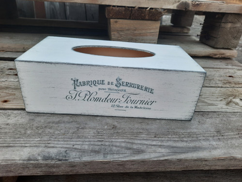 Krabička na kapesníčky - bílá 150 — foto 2