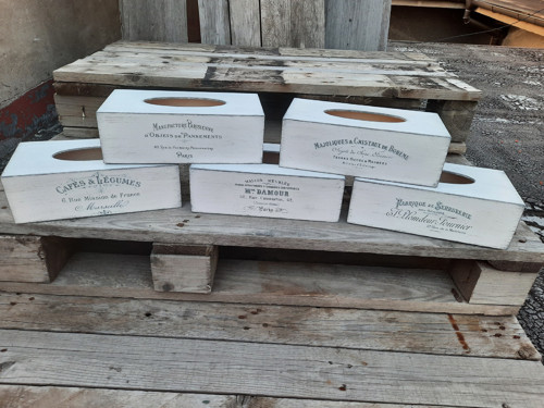 Krabička na kapesníčky - bílá 150 — foto 6